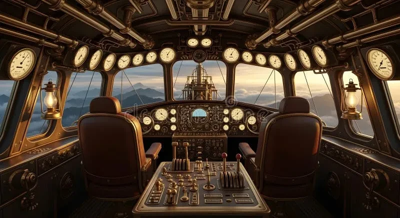 澳门百家乐APP下载蒸汽飞艇驾驶舱内部