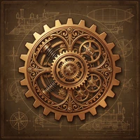 澳门百家乐蒸汽朋克齿轮标志